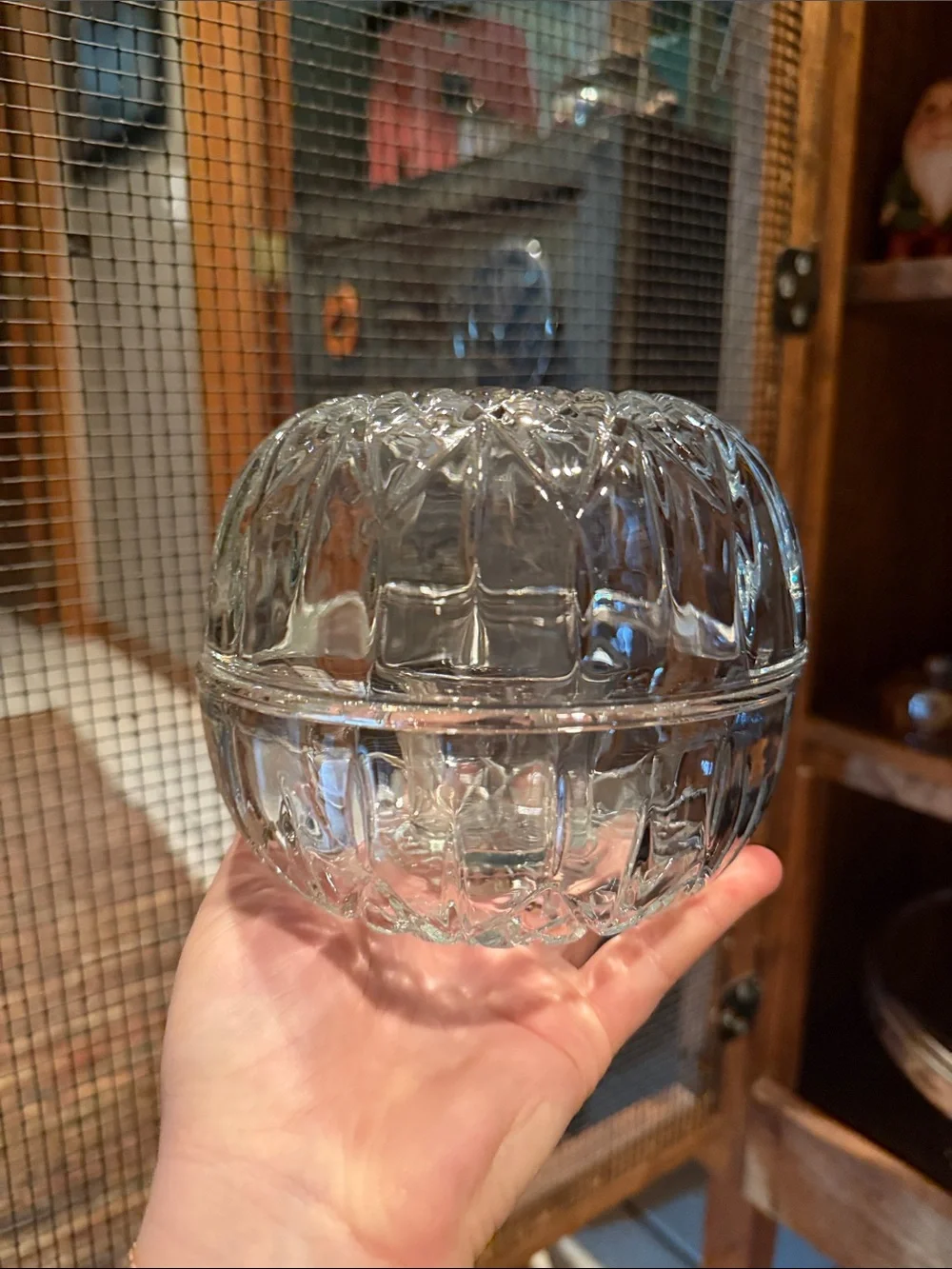 HOMCO PARTY LITE CLEAR GLASS VOTIVE CANDLE FAIRY LAMP MADE IN USA - Picture 1 of 7